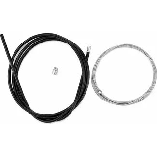 Slurf Universele remkabel - RVS binnenkabel - Teflon buitenkabel - Zilver/zwart - 180/225 cm
