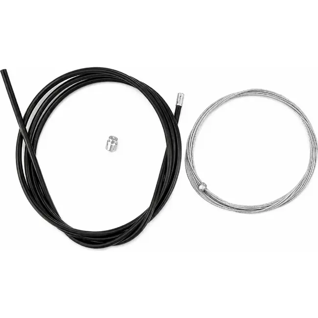 Slurf Universele remkabel - RVS binnenkabel - Teflon buitenkabel - Zilver/zwart - 180/225 cm