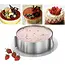 Ruhhy Verstelbare RVS Taartring 12 cm Hoog Bakring voor Taarten, Biscuit, Cheesecake en Professionele Dessertcreaties