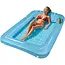 Trizand Opblaasbare Luchtmatras 210 x 140 cm Blauw met Hoofdkussen, 2 Bekerhouders en Draagvermogen tot 150 kg