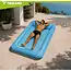 Trizand Opblaasbare Luchtmatras 210 x 140 cm Blauw met Hoofdkussen, 2 Bekerhouders en Draagvermogen tot 150 kg