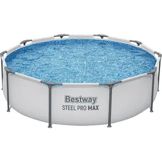Bestway Rond Frame Zwembad 305 x 76 cm met Stalen Constructie en Duurzame Zwembadwand voor de Tuin