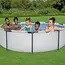 Bestway Rond Frame Zwembad 305 x 76 cm met Stalen Constructie en Duurzame Zwembadwand voor de Tuin
