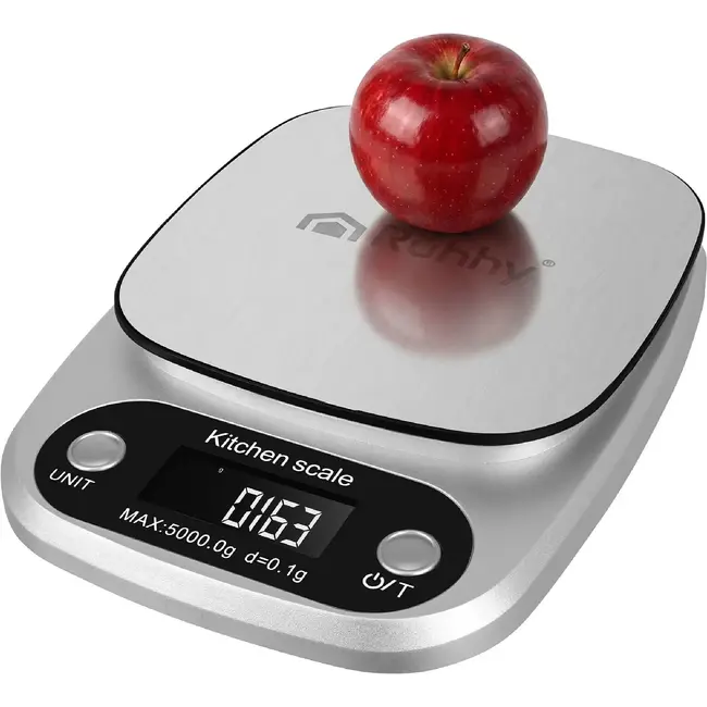 Ruhhy Digitale Keukenweegschaal tot 5 kg met Tarrafunctie en Duidelijk Display