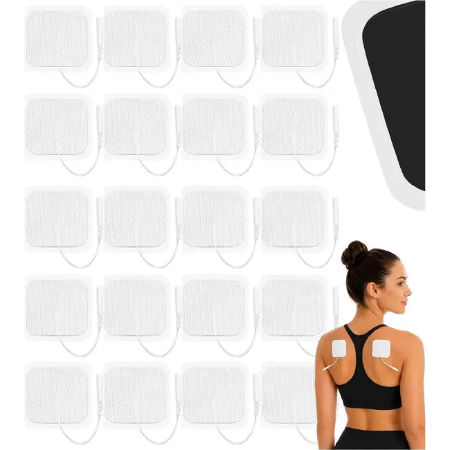 Isomedix Gel Elektroden Set 20 Stuks voor TENS en EMS Apparaten met Zelfklevende Geleidende Gellaag