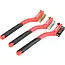 Benson Veelzijdige staalborstelset - nylon, rvs en messing - 3-delig - 18 cm - soft grip