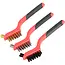 Benson Veelzijdige staalborstelset - nylon, rvs en messing - 3-delig - 18 cm - soft grip
