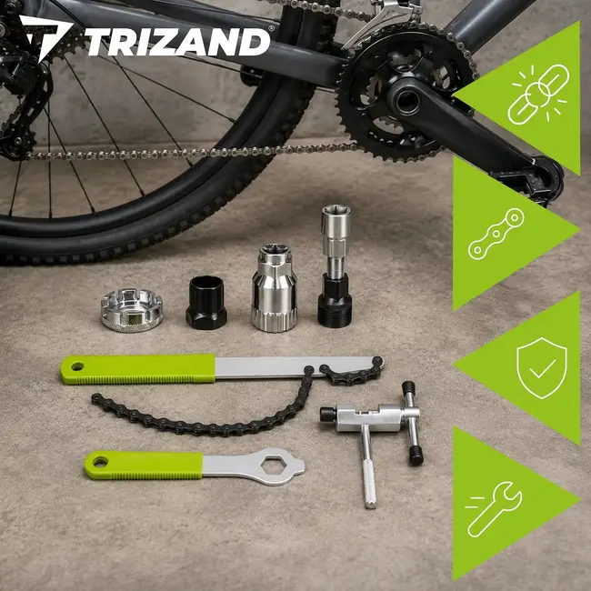 Trizand Fietsreparatieset met Gereedschap voor Onderhoud en Noodreparaties Onderweg