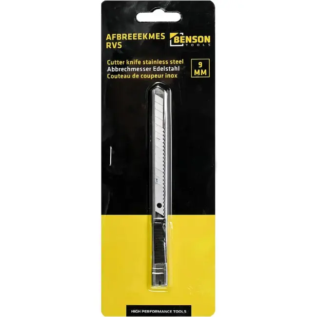 Benson Afbreekmes - 9 mm - RVS - Automatische stop - Lange levensduur