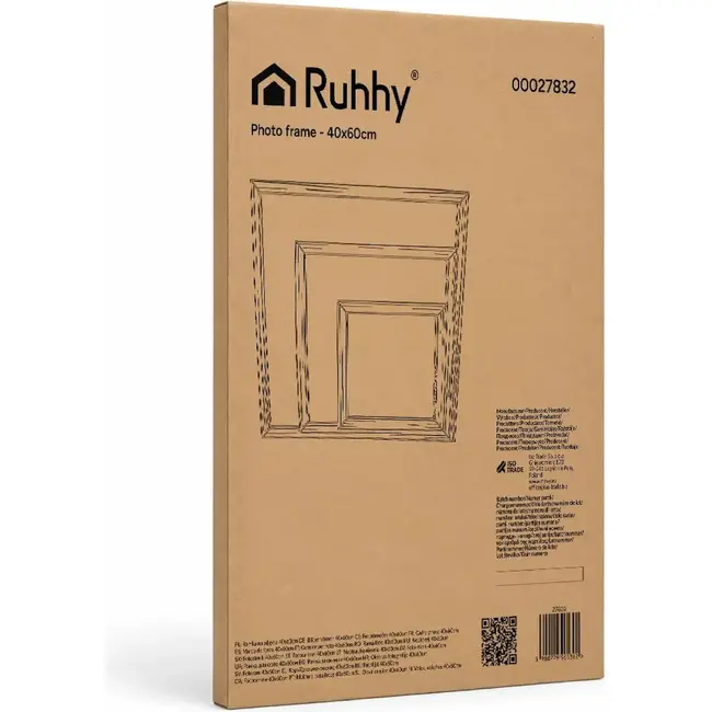 Ruhhy Grote Fotolijst 40 x 60 cm voor Foto's, Posters, Certificaten en Wanddecoratie