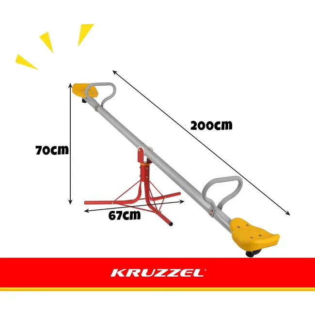 Kruzzel 2-in-1 Tuinschommel voor Buiten Praktisch Speeltoestel voor Tuin en Speelruimte