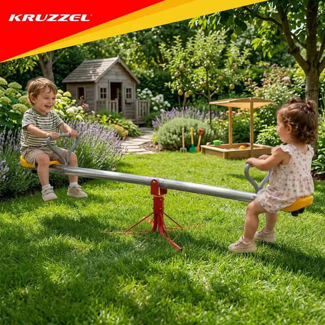 Kruzzel 2-in-1 Tuinschommel voor Buiten Praktisch Speeltoestel voor Tuin en Speelruimte