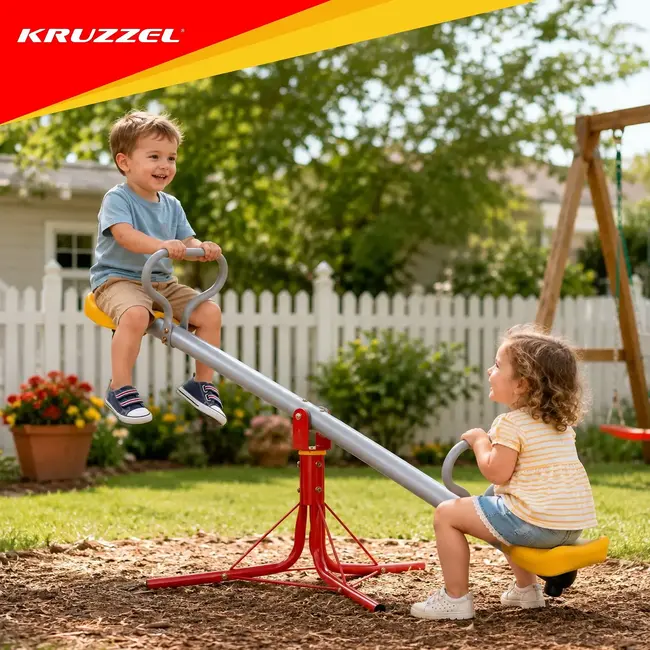 Kruzzel 2-in-1 Tuinschommel voor Buiten Praktisch Speeltoestel voor Tuin en Speelruimte