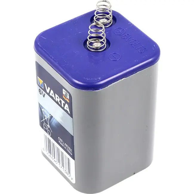 Varta 6V Blokbatterij 4R25X met Veercontact voor Alarmen en Verlichting