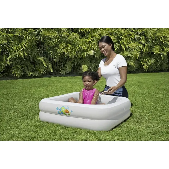 Bestway Opblaasbaar Babybadje 86x86x25 cm - Perfect voor Reizen en Thuis