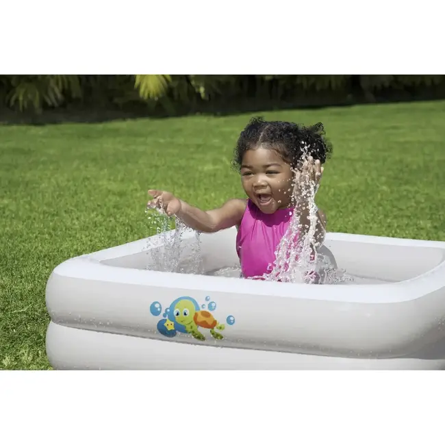 Bestway Opblaasbaar Babybadje 86x86x25 cm - Perfect voor Reizen en Thuis