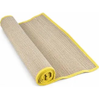 Benson Oprolbare strandmat - riet - 60 x 180 cm - gekleurde rand