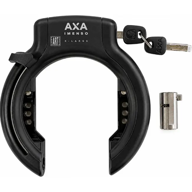 AXA Imenso X-Large accuslot ART2 zwart extra breed ringslot voor Bosch BES3 e-bikes