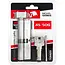 Tvardy Knopcilinder 45/50G mm met 3 sleutels en bevestigingsschroef voor deuren