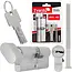 Tvardy Knopcilinder 35G/45 mm met 3 sleutels en bevestigingsschroef voor deuren