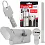 Tvardy Knopcilinder 30G/50 mm met 3 sleutels en bevestigingsschroef voor deuren