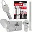 Tvardy Knopcilinder 30/50G mm met 3 sleutels en bevestigingsschroef voor deuren