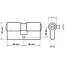 Tvardy Knopcilinder 40/40 mm in geborsteld nikkel met bevestigingsschroef voor deuren