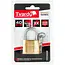 Tvardy Messing hangslot 40 mm met geharde beugel en 3 sleutels voor lockers en kisten
