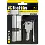Keltin Knopcilinder 35/45G mm nikkelkleur met draaiknop, 3 sleutels en montageschroef