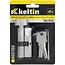 Keltin Knopcilinder 30/35G mm in geborsteld nikkel met duimknop voor binnen- en buitendeuren