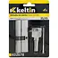 Keltin Slotcilinder 35/45 mm in geborsteld nikkel met 3 sleutels voor binnen- en buitendeuren