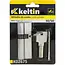 Keltin Slotcilinder 30/50 mm in geborsteld nikkel met 3 sleutels voor binnen- en buitendeuren