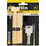 Keltin Knopcilinder 45/50G mm geborsteld messing met draaiknop, 3 sleutels en schroef