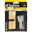 Keltin Knopcilinder 40/40G mm geborsteld messing met draaiknop, 3 sleutels en schroef