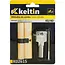 Keltin Cilinderslot 40/40 mm geborsteld messing met 3 sleutels en schroef voor montageklaar gebruik
