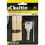 Keltin Cilinderslot 30/50 mm geborsteld messing met 3 sleutels en schroef voor eenvoudige montage