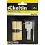 Keltin Cilinderslot 30/30 mm geborsteld messing met 3 sleutels en schroef voor eenvoudige montage