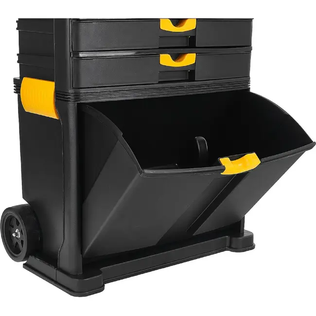 Keltin Gereedschapswagen 82 cm zwart met organizer, 4 laden, wielen en modulaire opbouw