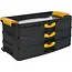 Keltin Gereedschapswagen 82 cm zwart met organizer, 4 laden, wielen en modulaire opbouw