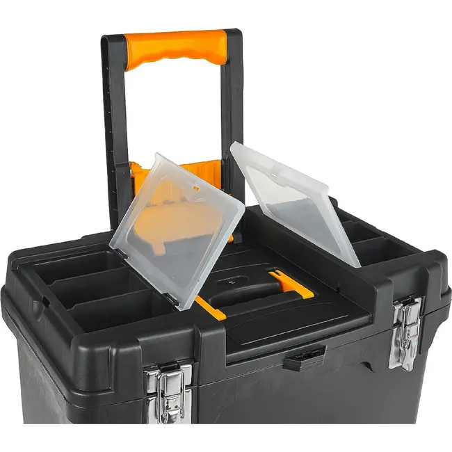 Keltin Gereedschapswagen 82 cm zwart met organizer, 4 laden, wielen en modulaire opbouw