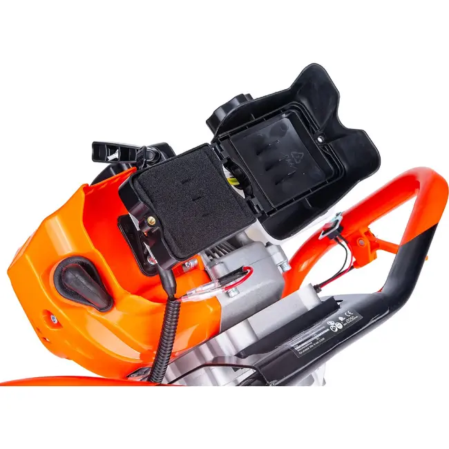 GEKO Grondboor op benzine 62 cm3 met 3 boren, 50 cm verlengstuk en 130 cm werkdiepte