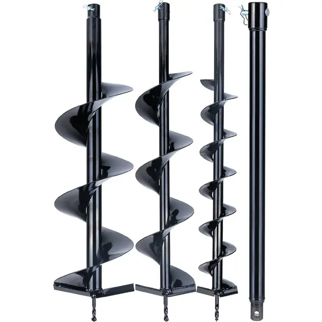 GEKO Grondboor op benzine 62 cm3 met 3 boren, 50 cm verlengstuk en 130 cm werkdiepte