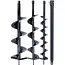 GEKO Grondboor op benzine 62 cm3 met 3 boren, 50 cm verlengstuk en 130 cm werkdiepte