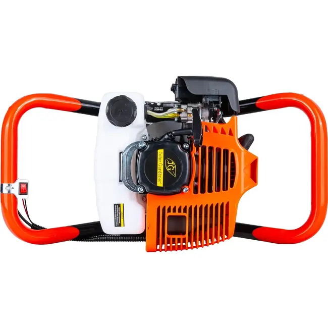 GEKO Grondboor op benzine 62 cm3 met 3 boren, 50 cm verlengstuk en 130 cm werkdiepte
