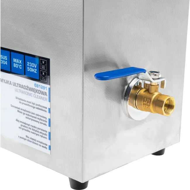 GEKO Ultrasoonreiniger 6 L met digitale bediening, RVS tank, mand en verwarming tot 80 °C