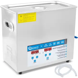 GEKO Ultrasoonreiniger 6 L met digitale bediening, RVS tank, mand en verwarming tot 80 °C