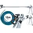 GEKO Elektrische airless verfspuit 1000 W met 210 bar druk, 13 m slang en 3 nozzles