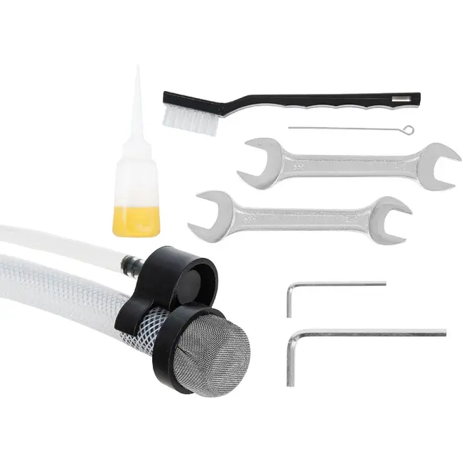 GEKO Elektrische airless verfspuit 700 W met 200 bar druk, 7,5 m slang en 517 nozzle