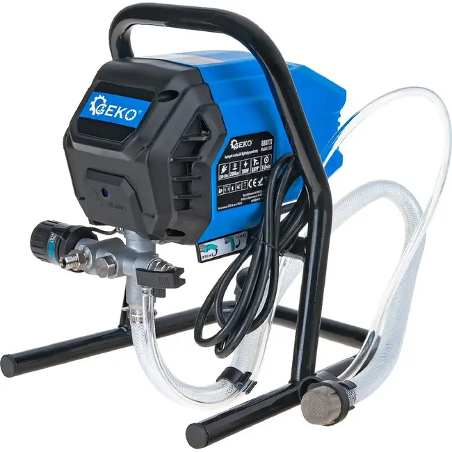 GEKO Elektrische airless verfspuit 700 W met 200 bar druk, 7,5 m slang en 517 nozzle