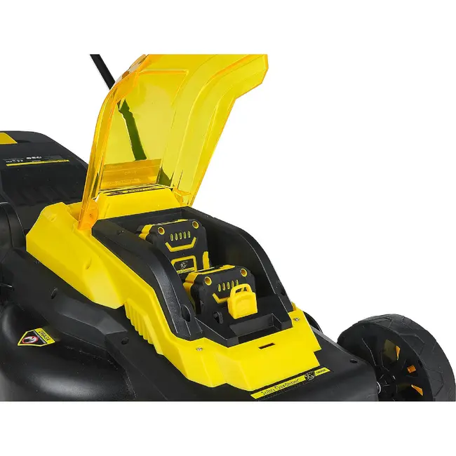 John Gardener Accu grasmaaier 38 cm met borstelloze motor, 2 accu’s, mulchfunctie en 45 L bak